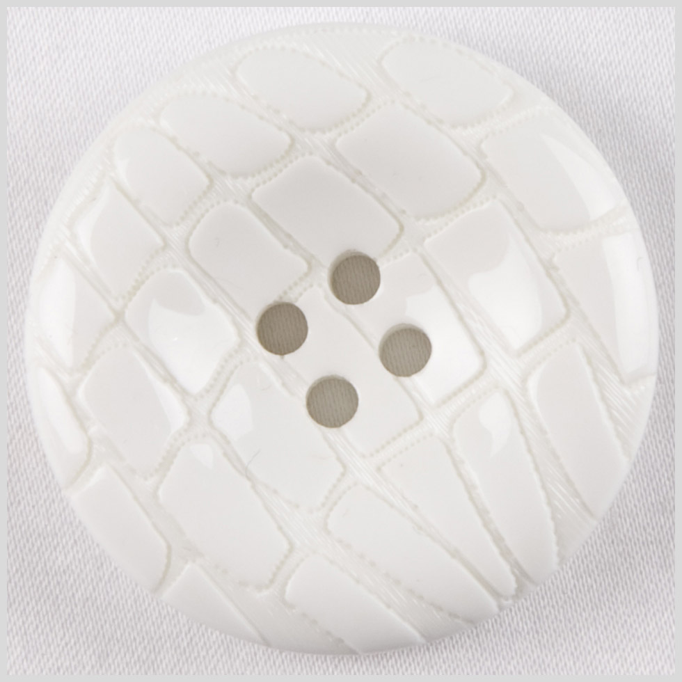 White Plastic Button – 44L/28mm White Plastic Button – 44L/28mm