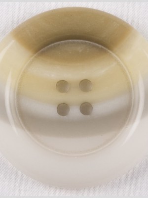 Plastic 4-Hole Button – 54L/34mm – Beige and Ivory Curved Stripes Rolled Rim Plastic 4-Hole Button – 54L/34mm – Beige and Ivory Curved Stripes Rolled Rim