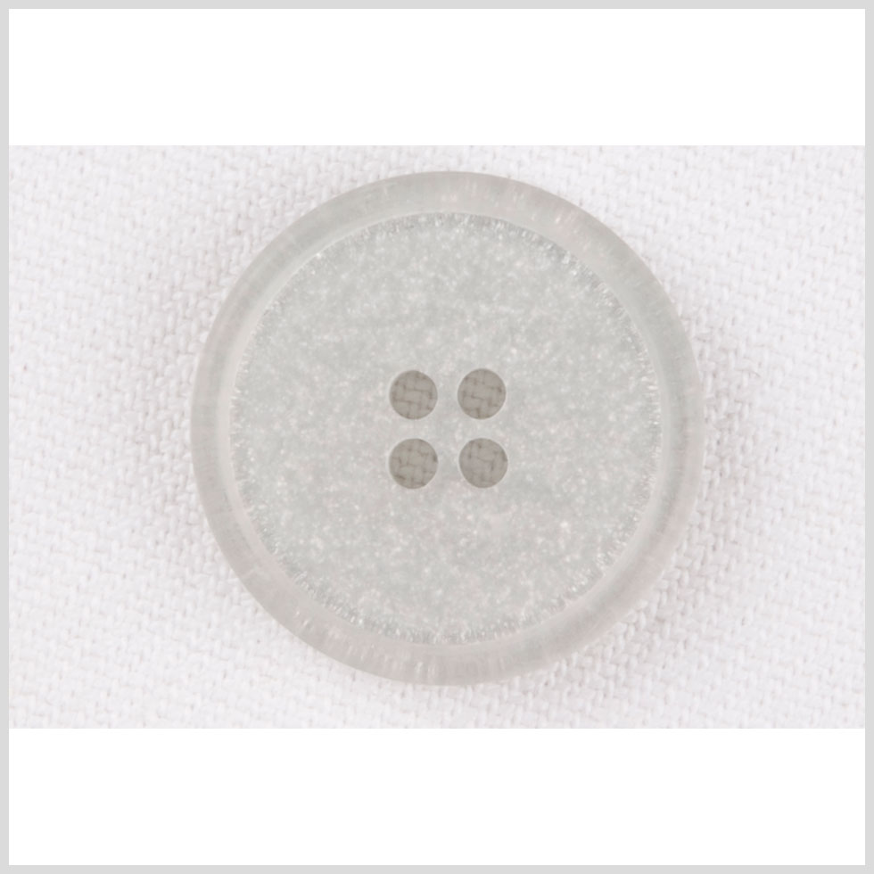 Plastic 4-Hole Button – 24L/15mm – Light Gray and Silver Glitter Plastic 4-Hole Button – 24L/15mm – Light Gray and Silver Glitter