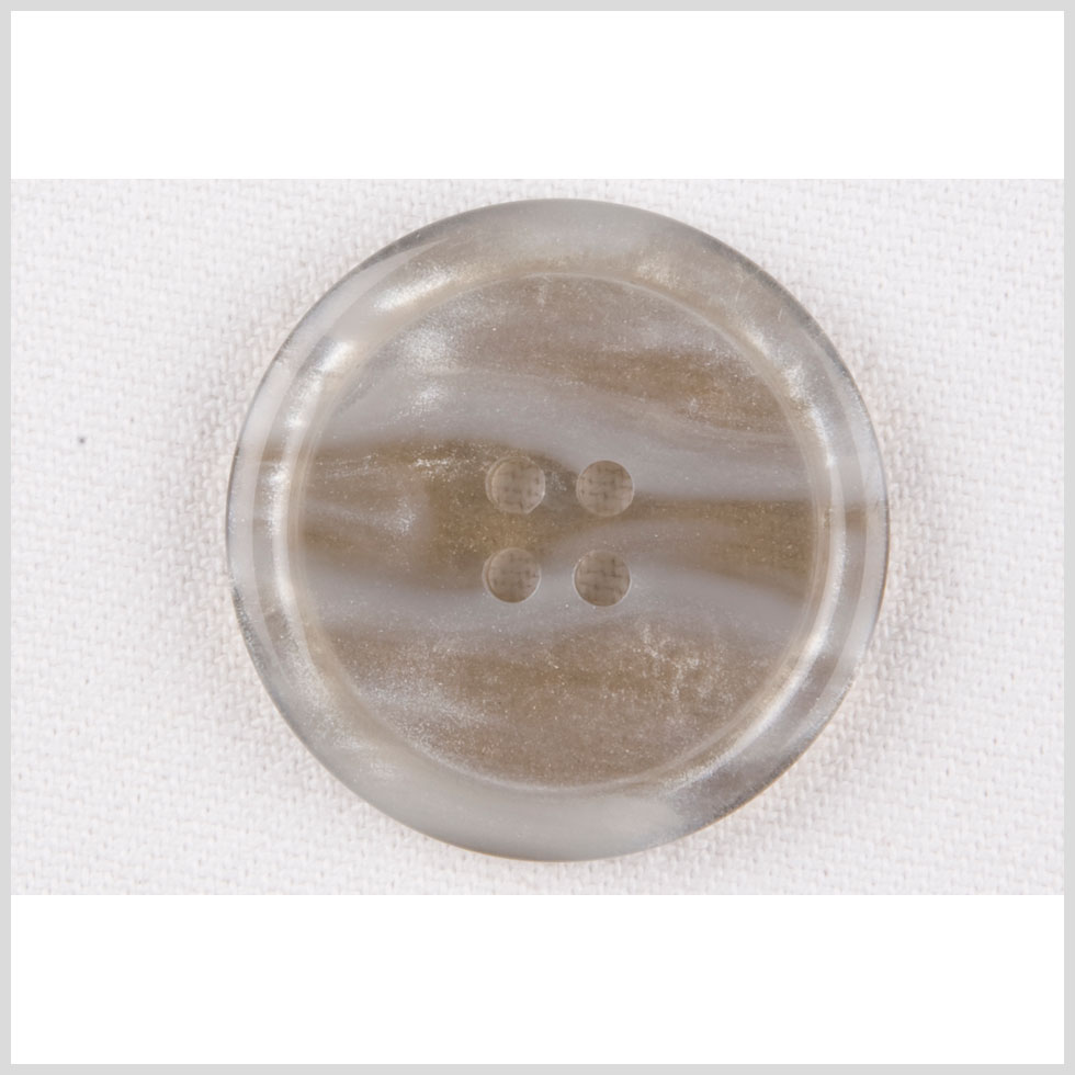 Plastic 4-Hole Button – 50L/32mm – White and Translucent Gray Waves Plastic 4-Hole Button – 50L/32mm – White and Translucent Gray Waves