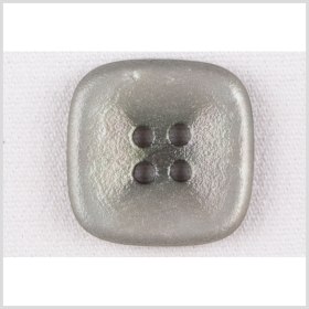 Gray Iridescent 4-Hole Square Plastic Button – 28L/18mm Gray Iridescent 4-Hole Square Plastic Button – 28L/18mm