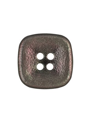 Gray Iridescent 4-Hole Plastic Square Button – 36L/23mm Gray Iridescent 4-Hole Plastic Square Button – 36L/23mm