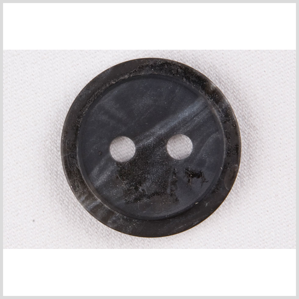 Plastic 2-Hole Button – 50L/32mm – Dark Charcoal and Chalk White Streaks with Distressed Texture Plastic 2-Hole Button – 50L/32mm – Dark Charcoal and Chalk White Streaks with Distressed Texture