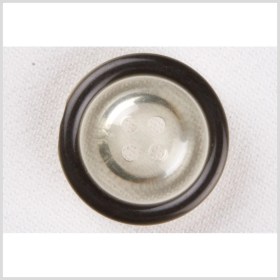 Plastic 4-Hole Button – 40L/25.5mm – Clear with Opaque Dark Gray Rim Plastic 4-Hole Button – 40L/25.5mm – Clear with Opaque Dark Gray Rim