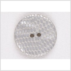 Plastic 2-Hole Button – 36L/23mm – Light Gray Reptile Scales Embossed Plastic 2-Hole Button – 36L/23mm – Light Gray Reptile Scales Embossed