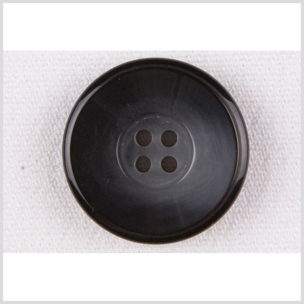 Plastic 4-Hole Button – 36L/23mm – Black and Light Gray Gradient Swirl Plastic 4-Hole Button – 36L/23mm – Black and Light Gray Gradient Swirl