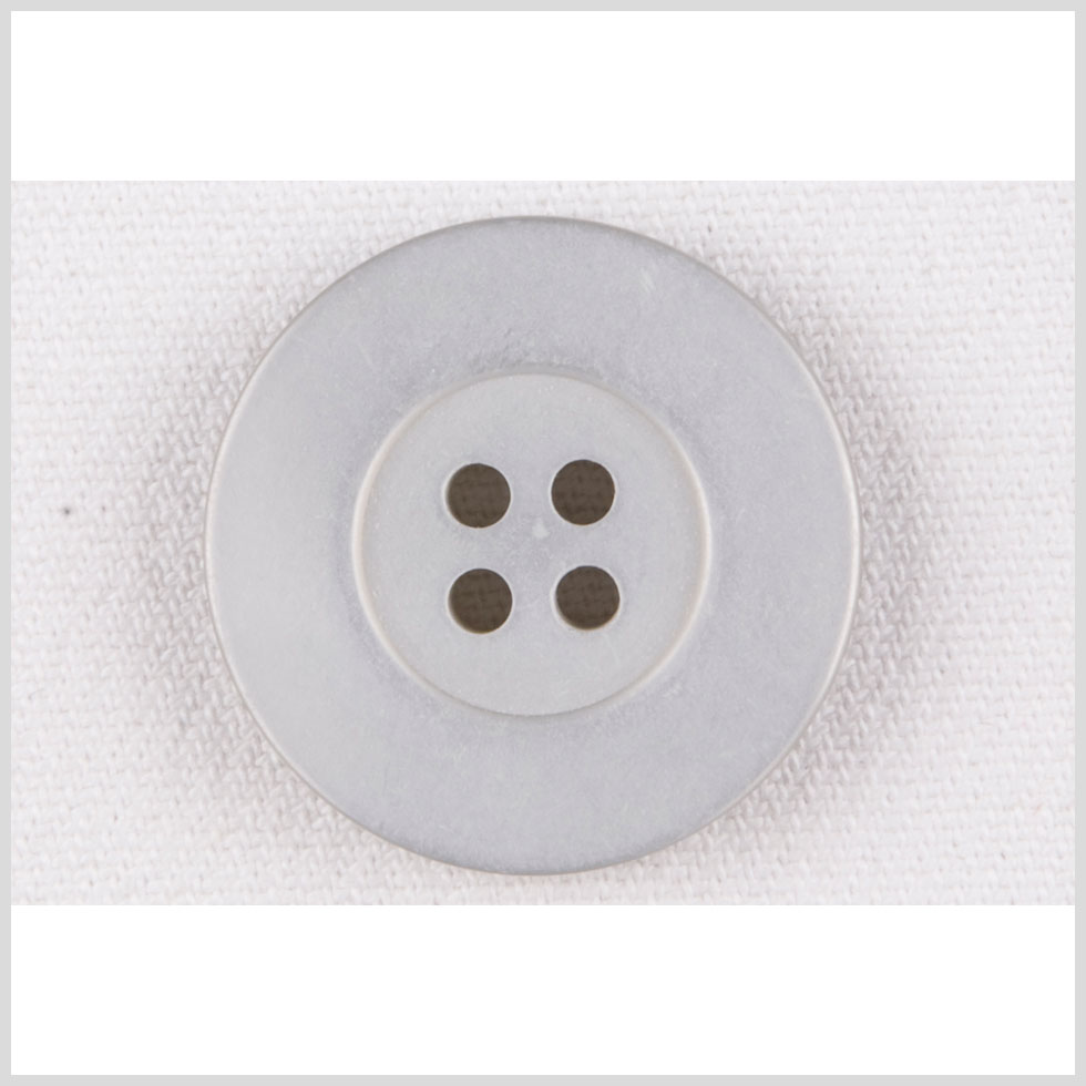 Plastic 4-Hole Button – 36L/23mm – Pale Gray Flat Rim Plastic 4-Hole Button – 36L/23mm – Pale Gray Flat Rim