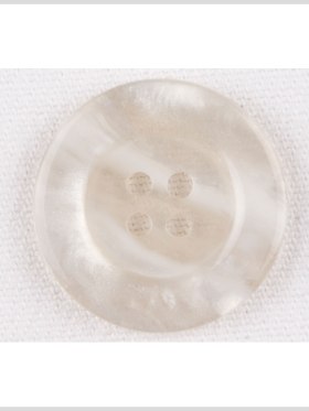 Plastic 4-Hole Button – 40L/25.5mm – White and Translucent Ivory Waves Plastic 4-Hole Button – 40L/25.5mm – White and Translucent Ivory Waves