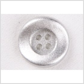 Plastic 4-Hole Button – 28L/18mm – Metallic Silver Crinkle Plastic 4-Hole Button – 28L/18mm – Metallic Silver Crinkle