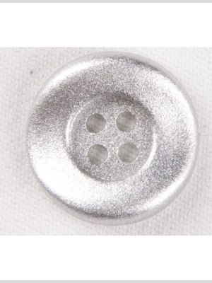 Plastic 4-Hole Button – 36L/23mm – Metallic Silver Crinkle Plastic 4-Hole Button – 36L/23mm – Metallic Silver Crinkle