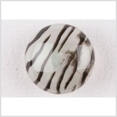 Plastic Shank Back Button – 28L/18mm – Dome Shaped Ivory and Charcoal Painted Zebra Stripes Plastic Shank Back Button – 28L/18mm – Dome Shaped Ivory and Charcoal Painted Zebra Stripes