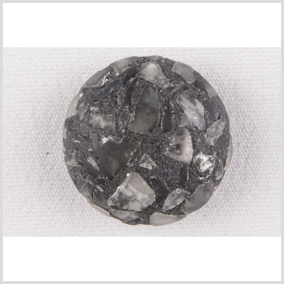 Plastic Shank Back Button – 44L/28mm – Domed Gray, White and Metallic Gray Mosaic Plastic Shank Back Button – 44L/28mm – Domed Gray, White and Metallic Gray Mosaic