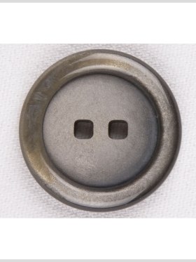 Plastic 2-Hole Button – 44L/28mm – Gunmetal and Gold Glitter with Square Holes Plastic 2-Hole Button – 44L/28mm – Gunmetal and Gold Glitter with Square Holes