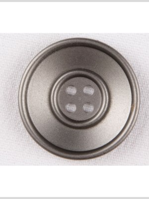 Plastic 4-Hole Button – 48L/30.5mm – Metallic Gray Double Rim Plastic 4-Hole Button – 48L/30.5mm – Metallic Gray Double Rim