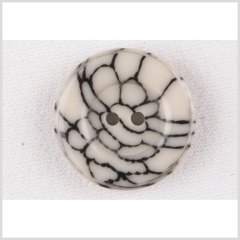 Ivory/Black Plastic Button – 28L/18mm Ivory/Black Plastic Button – 28L/18mm