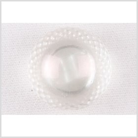 Plastic Shank Back Button – 36L/23mm – Iridescent White Dome with Braided Rim Plastic Shank Back Button – 36L/23mm – Iridescent White Dome with Braided Rim