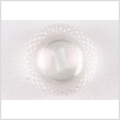 Plastic Shank Back Button – 36L/23mm – Iridescent White Dome with Braided Rim Plastic Shank Back Button – 36L/23mm – Iridescent White Dome with Braided Rim