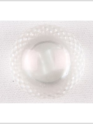 Plastic Shank Back Button – 36L/23mm – Iridescent White Dome with Braided Rim Plastic Shank Back Button – 36L/23mm – Iridescent White Dome with Braided Rim