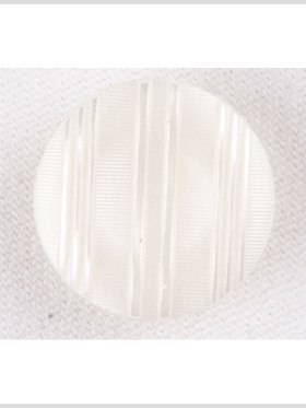 Plastic Shank Back Button – 28L/18mm – Off White Ribs and Stripes Plastic Shank Back Button – 28L/18mm – Off White Ribs and Stripes
