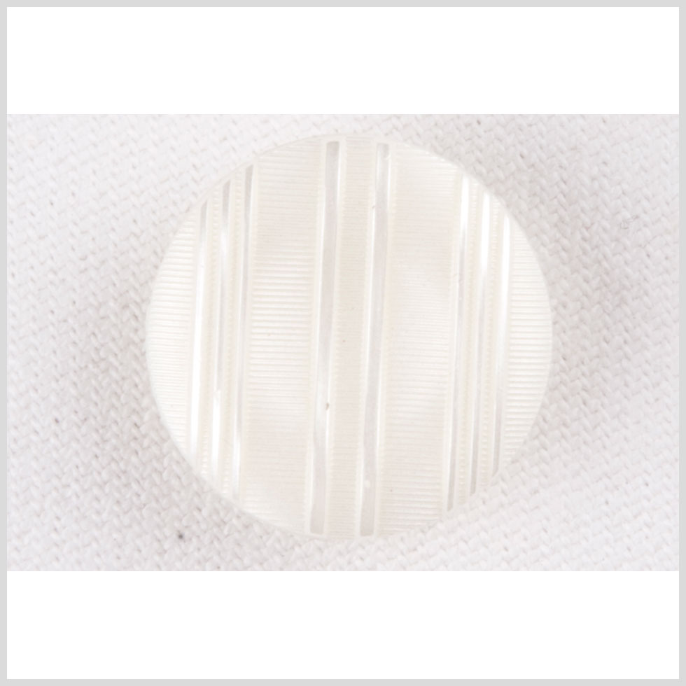 Plastic Shank Back Button – 32L/20mm – Off White Ribs and Stripes Plastic Shank Back Button – 32L/20mm – Off White Ribs and Stripes
