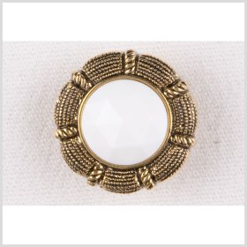 White/Antique Gold Plastic – 35L/22mm White/Antique Gold Plastic – 35L/22mm