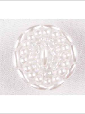 White Plastic Button – 40L/25.5mm White Plastic Button – 40L/25.5mm