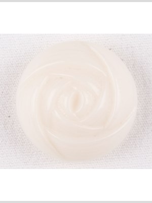 Plastic Shank Back Button – 40L/25.5mm – Off White Rose Shaped Plastic Shank Back Button – 40L/25.5mm – Off White Rose Shaped