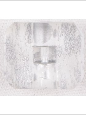 Rectangular Plastic Shank Back Button – 32L/20mm – Clear and White Crackle Rectangular Plastic Shank Back Button – 32L/20mm – Clear and White Crackle