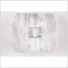 Rectangular Plastic Shank Back Button – 32L/20mm – Clear and White Crackle Rectangular Plastic Shank Back Button – 32L/20mm – Clear and White Crackle