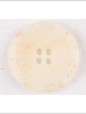 Plastic 4-Hole Button – 28L/18mm – Matte Ivory, Beige and Orange Confetti Spots Dish Shaped Plastic 4-Hole Button – 28L/18mm – Matte Ivory, Beige and Orange Confetti Spots Dish Shaped