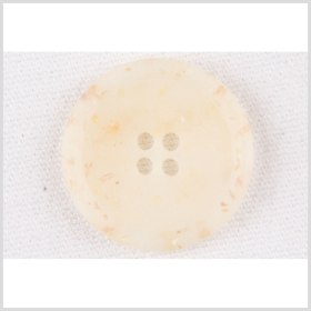 Plastic 4-Hole Button – 28L/18mm – Matte Ivory, Beige and Orange Confetti Spots Dish Shaped Plastic 4-Hole Button – 28L/18mm – Matte Ivory, Beige and Orange Confetti Spots Dish Shaped