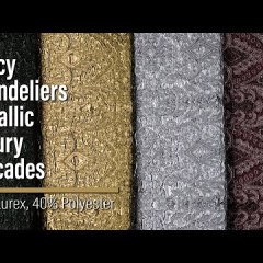 Metallic Luxury Brocade – Copper Fancy Chandeliers Metallic Luxury Brocade – Copper Fancy Chandeliers