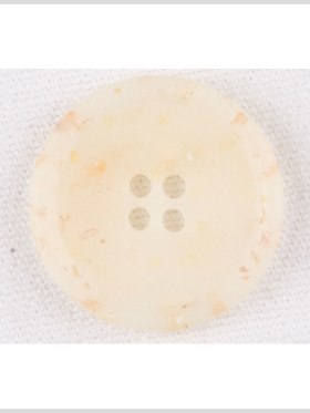 Plastic 4-Hole Button – 32L/20mm – Matte Ivory, Beige and Orange Confetti Spots Dish Shaped Plastic 4-Hole Button – 32L/20mm – Matte Ivory, Beige and Orange Confetti Spots Dish Shaped