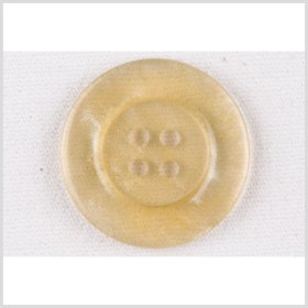 Plastic 4-Hole Button – 44L/28mm – Translucent Ivory and Gold Glitter Plastic 4-Hole Button – 44L/28mm – Translucent Ivory and Gold Glitter