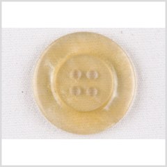 Plastic 4-Hole Button – 44L/28mm – Translucent Ivory and Gold Glitter Plastic 4-Hole Button – 44L/28mm – Translucent Ivory and Gold Glitter