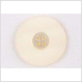 Plastic 4-Hole Button – 36L/23mm – Matte Ivory Wide Flat Rim Plastic 4-Hole Button – 36L/23mm – Matte Ivory Wide Flat Rim