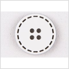 White/Black Plastic Button – 24L/15mm White/Black Plastic Button – 24L/15mm