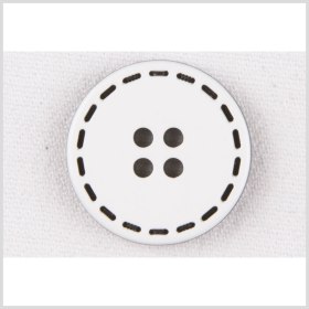 White/Black Plastic Button – 32L/20mm White/Black Plastic Button – 32L/20mm