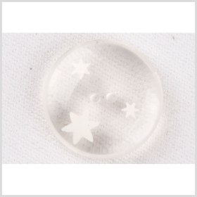 Clear Ivory Plastic Button – 36L/23mm Clear Ivory Plastic Button – 36L/23mm