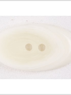 Oval Plastic 2-Hole Button – Ivory Oval Plastic 2-Hole Button – Ivory