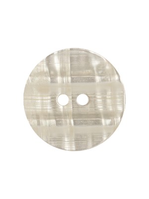 Ivory Iridescent 2-Hole Plastic Button – 34L/21.5mm Ivory Iridescent 2-Hole Plastic Button – 34L/21.5mm