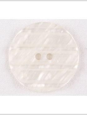 Plastic 2-Hole Button – 54L/34mm – Ivory Shimmer and Translucent Stripes Plastic 2-Hole Button – 54L/34mm – Ivory Shimmer and Translucent Stripes