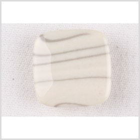 Square Plastic Shank Back Button – 42L/27mm – Ivory and Gray Swirling Lines Square Plastic Shank Back Button – 42L/27mm – Ivory and Gray Swirling Lines