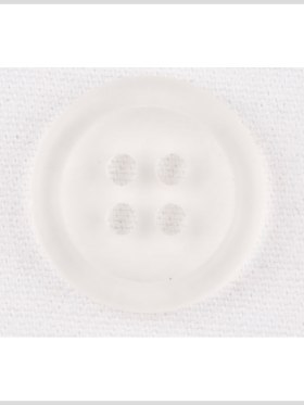 Plastic 4-Hole Button – 36L/23mm – Translucent White Plastic 4-Hole Button – 36L/23mm – Translucent White