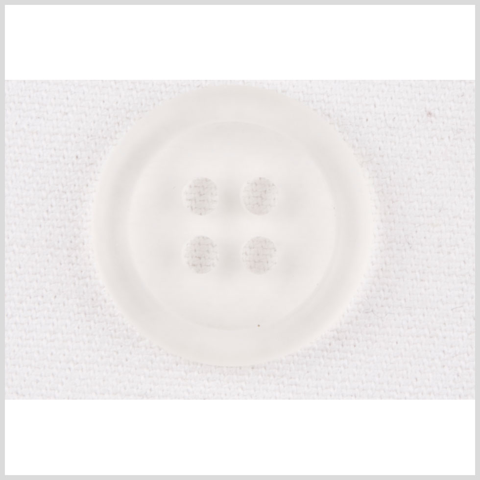 Clear White Plastic Button – 40L/25.5mm Clear White Plastic Button – 40L/25.5mm