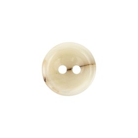 Ivory Waterfall-Edge Plastic 2-Hole Button with Organic Brown Stripe – 24L/15mm Ivory Waterfall-Edge Plastic 2-Hole Button with Organic Brown Stripe – 24L/15mm