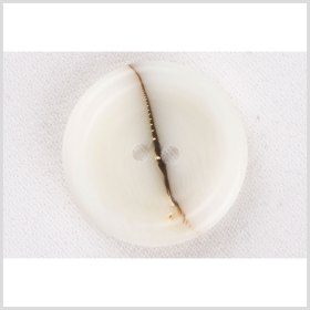 Ivory Waterfall-Edge Plastic 2-Hole Button with Organic Brown Stripe – 32L/20mm Ivory Waterfall-Edge Plastic 2-Hole Button with Organic Brown Stripe – 32L/20mm