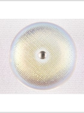 Plastic Shank Back Button – 24L/15mm – Iridescent White Dome with Metal Center Plastic Shank Back Button – 24L/15mm – Iridescent White Dome with Metal Center