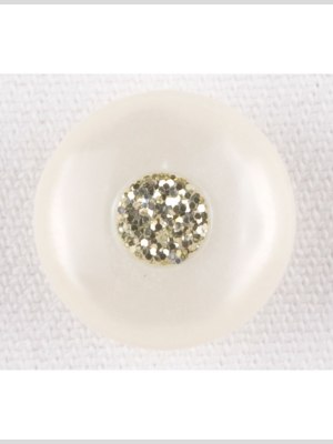 Ivory/Silver Plastic Button – 28L/18mm Ivory/Silver Plastic Button – 28L/18mm
