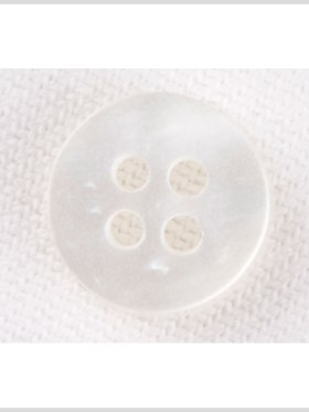 Plastic 4-Hole Button – 20L/12.5mm – Pearlescent Off White Plastic 4-Hole Button – 20L/12.5mm – Pearlescent Off White